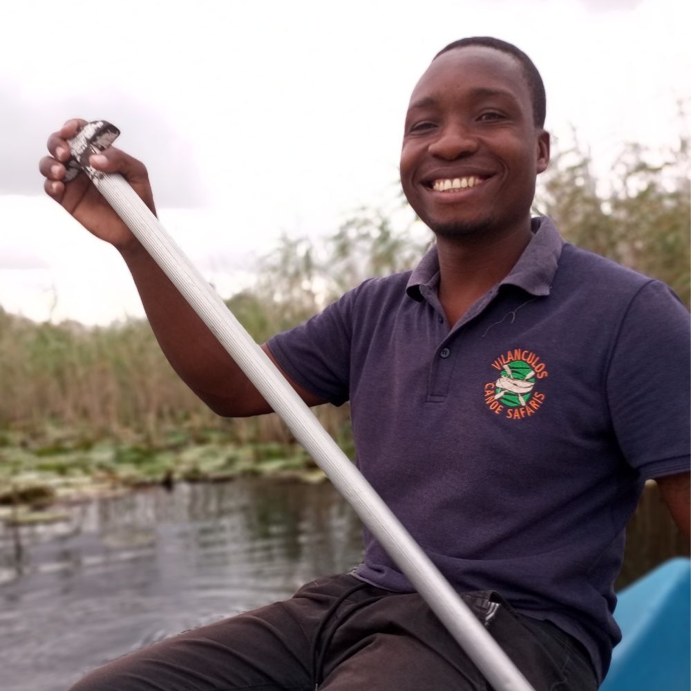 Canoeing Govuro wetlands well-being and well-doing meditative activity Mozambique