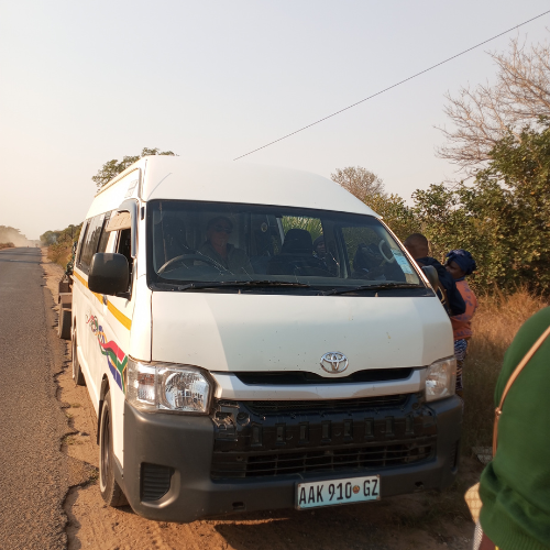 Minibus called chapa in Mozambique for local passenger transport