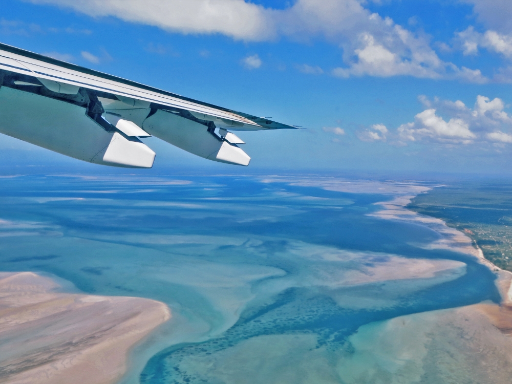 Aerial view Bazaruto Archipelago Mozambique