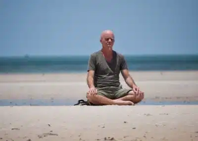 Meditation on beach Gerry Rickard