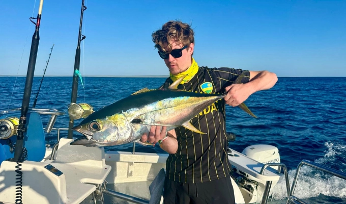 What to do in Mozambique. Game fishing Bazaruto Archipelago Mozambique (private photo)